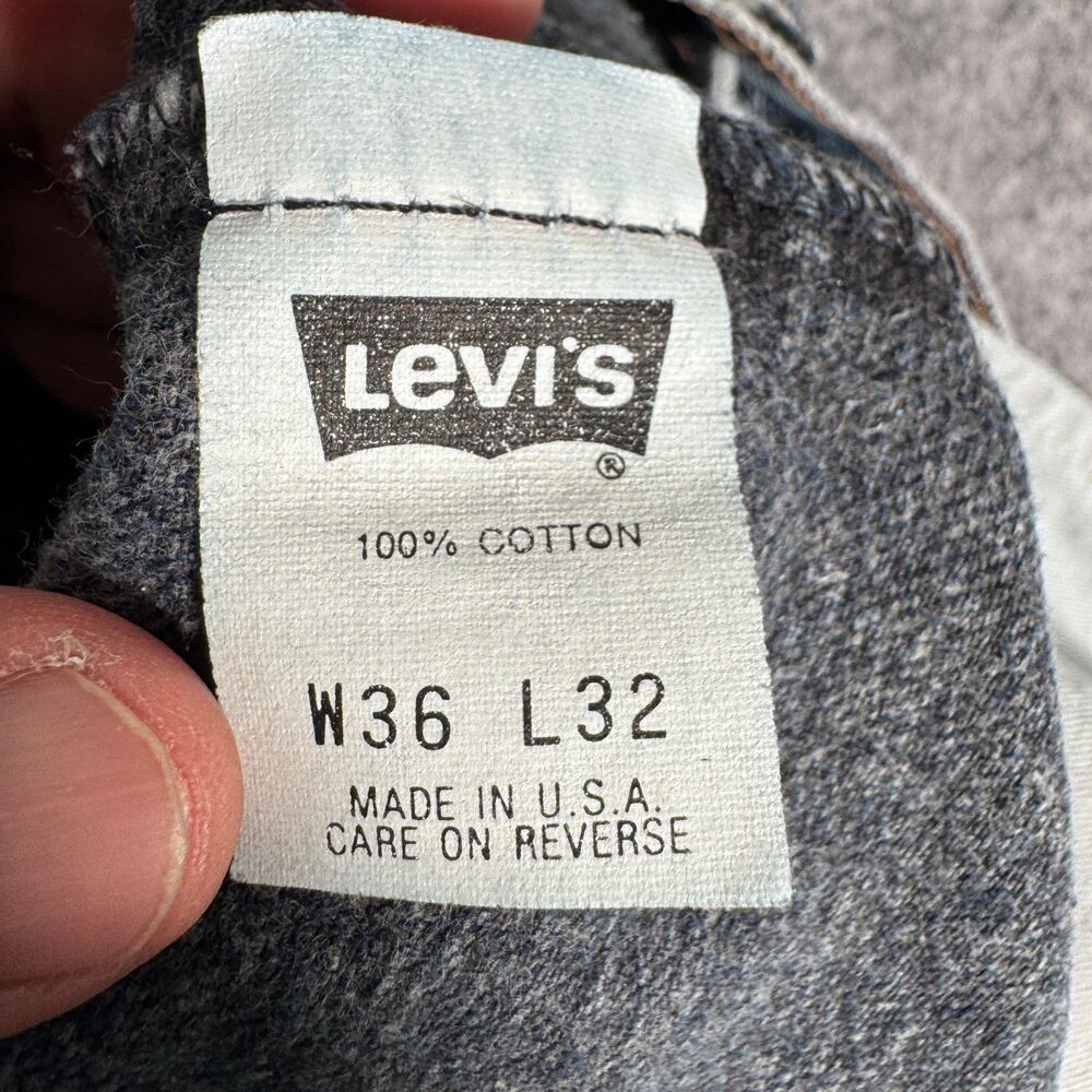 VTG Levis 501XX Jeans Mens 36x32 Measures 32x31 Blue Acid Wash Denim Y2K - Picture 8 of 14